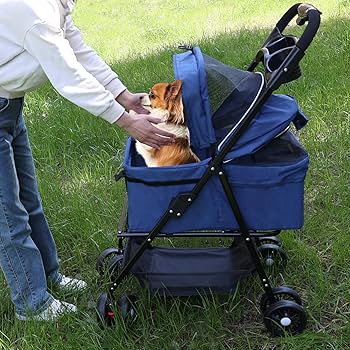 ティガ〜Y☆492Air Buggy for Dog Amazon.com: Unisakey 4 Wheels Pet Stroller for Small Medium